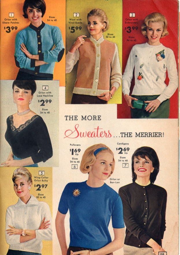 Ein Collage mit verschiedenen Bildern von Frauen in unterschiedlichen Kostümen, jedes mit begleitendem Text und Dollarbeträgen.