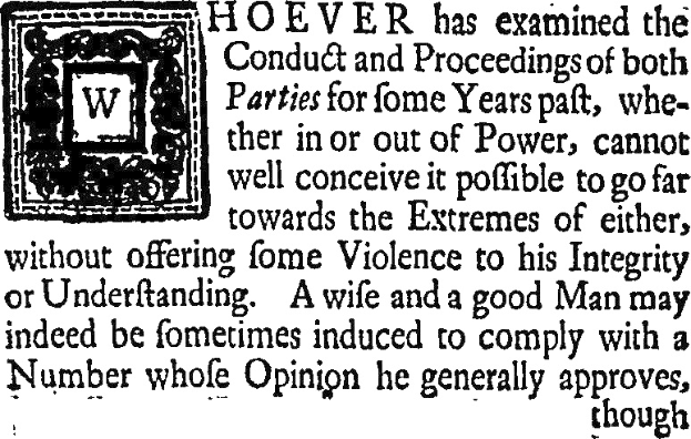 Schwarzes und weißes Foto eines Mannes in Anzug und Krawatte mit zentriertem Text und Logo über politische Verhaltensregeln und Integrität.